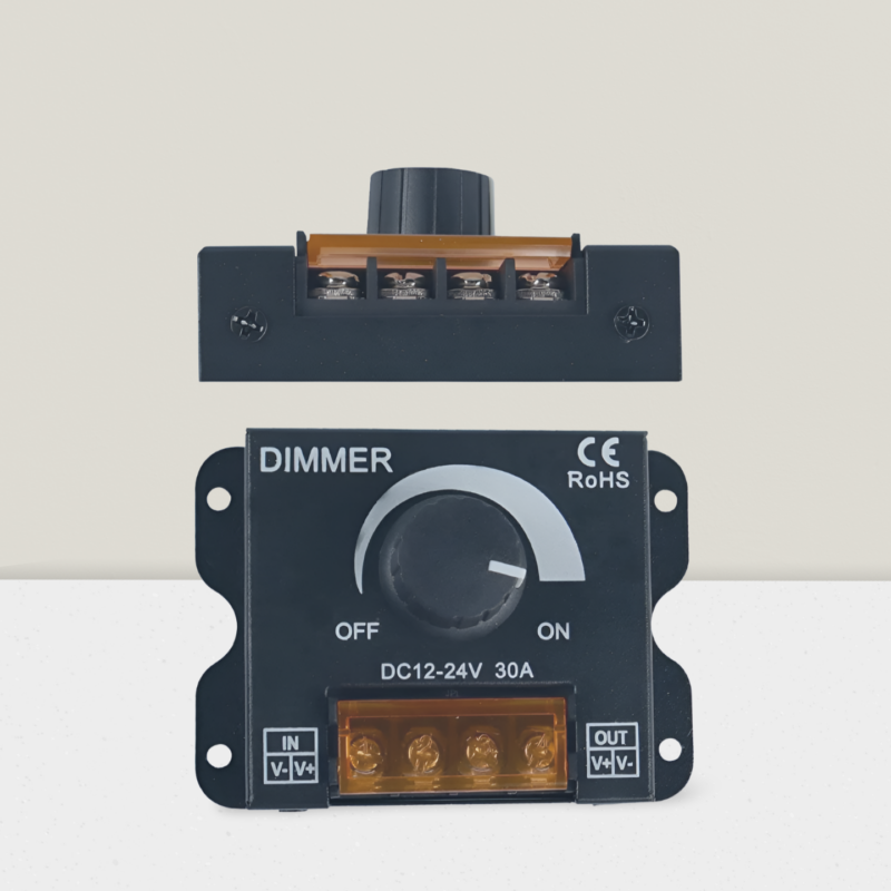 LED Dimmer Switch DC 12V 24V 30A (Manual Knob)